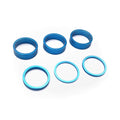 Bagues rehausse guidon rouge/or/bleu/noir x6 pcs (Bleu)
