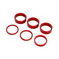 Bagues rehausse guidon rouge/or/bleu/noir x6 pcs (Rouge)