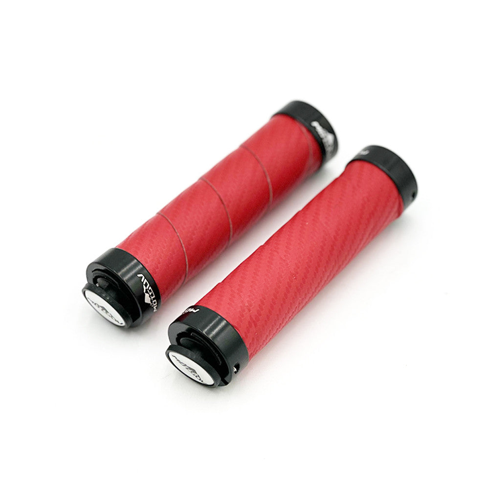 Poignées style carbone bleu/noir/rouge