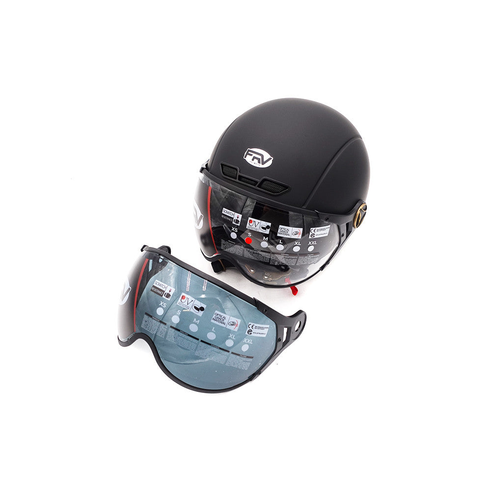 Casque JET  noir mat (taille XS à XXL) (S)
