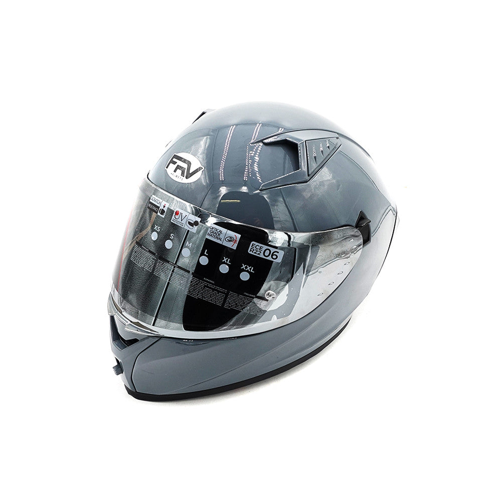 Casque intégral  gris (taille S à XL)