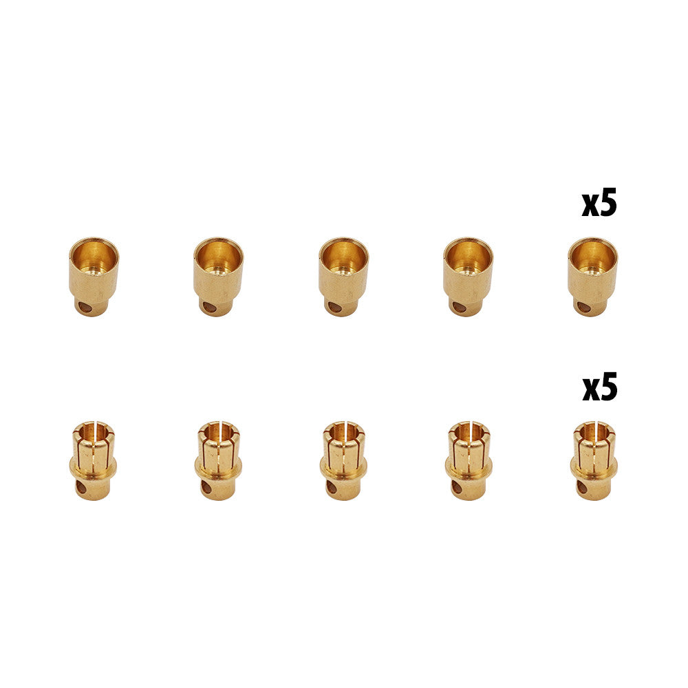 Connecteurs banane 8mm x10 pcs (5 male + 5 femelles)