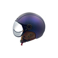 Casque JET  bleu mat caméléon (taille XS à XXL)