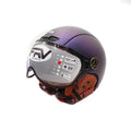 Casque JET  bleu mat caméléon (taille XS à XXL) (XXL)