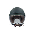 Casque JET  vert mat caméléon (taille XS à XXL)