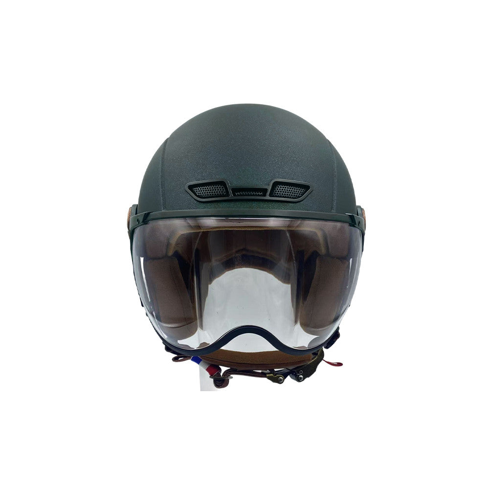 Casque JET  vert mat caméléon (taille XS à XXL)