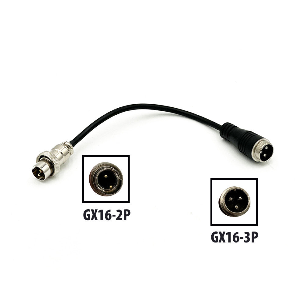 Adaptateur GX16-3P vers GX16-2P Nami