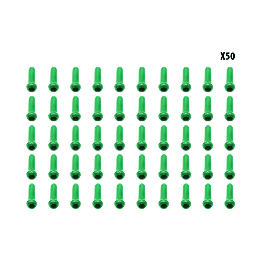 Arrets de cables vert x50 pcs
