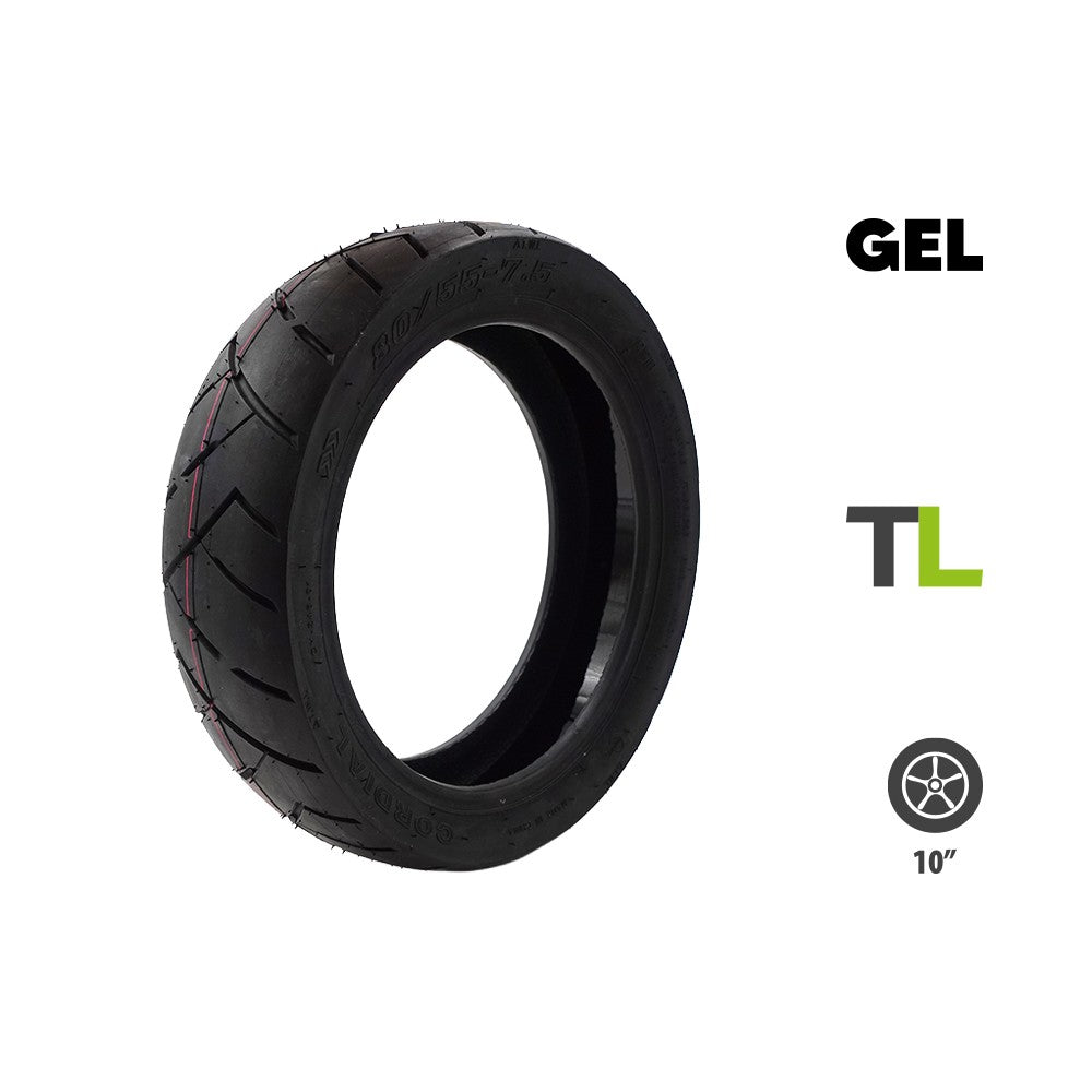 Pneu 80/55-7.5 avec gel anti crevaison